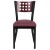 Flash Furniture XU-DG-60117-MAH-BURV-GG Hercules Black Cutout Back Metal Restaurant Chair - Mahogany Wood Back, Burgundy Vinyl Seat addl-8