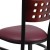 Flash Furniture XU-DG-60117-MAH-BURV-GG Hercules Black Cutout Back Metal Restaurant Chair - Mahogany Wood Back, Burgundy Vinyl Seat addl-9
