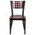 Flash Furniture XU-DG-60117-MAH-MTL-GG Hercules Black Cutout Back Metal Restaurant Chair - Mahogany Wood Back & Seat addl-8