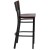 Flash Furniture XU-DG-60118-MAH-BAR-MTL-GG Hercules Black Cutout Back Metal Restaurant Barstool - Mahogany Wood Back & Seat addl-4