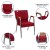 Flash Furniture XU-DG-60156-BUR-GG Hercules 21"W Stacking Wood Accent Arm Church Chair in Burgundy Fabric - Silver Vein Frame addl-3