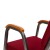 Flash Furniture XU-DG-60156-BUR-GG Hercules 21"W Stacking Wood Accent Arm Church Chair in Burgundy Fabric - Silver Vein Frame addl-9
