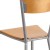 Flash Furniture XU-DG-60217-NAT-GG Invincible Series Silver Metal Restaurant Chair - Natural Wood Back & Seat addl-9