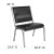 Flash Furniture XU-DG-60442-660-1-BV-GG Hercules 1000 lb. Black Vinyl Bariatric Medical Reception Chair addl-4