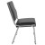 Flash Furniture XU-DG-60442-660-1-BV-GG Hercules 1000 lb. Black Vinyl Bariatric Medical Reception Chair addl-7