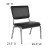 Flash Furniture XU-DG-60442-660-2-BV-GG Hercules 1000 lb. Black Vinyl Bariatric Medical Reception Chair with 3/4 Panel Back addl-4
