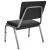 Flash Furniture XU-DG-60442-660-2-BV-GG Hercules 1000 lb. Black Vinyl Bariatric Medical Reception Chair with 3/4 Panel Back addl-5