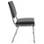 Flash Furniture XU-DG-60442-660-2-BV-GG Hercules 1000 lb. Black Vinyl Bariatric Medical Reception Chair with 3/4 Panel Back addl-7