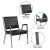 Flash Furniture XU-DG-60443-670-1-BK-VY-GG Hercules 1000 lb. Black Vinyl Bariatric Medical Reception Arm Chair addl-3