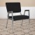 Flash Furniture XU-DG-60443-670-2-BK-GG Hercules 1000 lb. Black Fabric Bariatric Medical Reception Arm Chair with 3/4 Panel Back addl-1