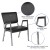 Flash Furniture XU-DG-60443-670-2-BV-GG Hercules 1000 lb. Black Vinyl Bariatric Medical Reception Arm Chair with 3/4 Panel Back addl-3