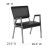Flash Furniture XU-DG-60443-670-2-BV-GG Hercules 1000 lb. Black Vinyl Bariatric Medical Reception Arm Chair with 3/4 Panel Back addl-4