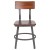 Flash Furniture XU-DG-60582-GG Rustic Walnut Restaurant Chair with Wood Seat & Back and Gray Powder Coat Frame addl-8