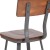Flash Furniture XU-DG-60582-GG Rustic Walnut Restaurant Chair with Wood Seat & Back and Gray Powder Coat Frame addl-9