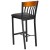 Flash Furniture XU-DG-60618B-CHY-BLKV-GG Vertical Back Black Metal and Cherry Wood Restaurant Barstool with Black Vinyl Seat addl-3
