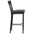 Flash Furniture XU-DG-60618B-WAL-BLKV-GG Vertical Back Black Metal and Walnut Wood Restaurant Barstool with Black Vinyl Seat addl-4