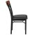 Flash Furniture XU-DG-60618-CHY-BLKV-GG Vertical Back Black Metal and Cherry Wood Restaurant Chair with Black Vinyl Seat addl-4