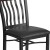 Flash Furniture XU-DG-60618-WAL-BLKV-GG Vertical Back Black Metal and Walnut Wood Restaurant Chair with Black Vinyl Seat addl-6
