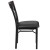 Flash Furniture XU-DG-60618-WAL-BLKV-GG Vertical Back Black Metal and Walnut Wood Restaurant Chair with Black Vinyl Seat addl-7