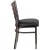 Flash Furniture XU-DG694BLAD-CLR-BLKV-GG Hercules Clear Coated Ladder Back Metal Restaurant Chair - Black Vinyl Seat addl-8