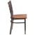 Flash Furniture XU-DG694BLAD-CLR-CHYW-GG Hercules Clear Coated Ladder Back Metal Restaurant Chair - Cherry Wood Seat addl-4
