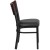 Flash Furniture XU-DG-6G5B-MAH-BLKV-GG Hercules Black Slat Back Metal Restaurant Chair - Mahogany Wood Back, Black Vinyl Seat addl-4