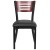 Flash Furniture XU-DG-6G5B-MAH-BLKV-GG Hercules Black Slat Back Metal Restaurant Chair - Mahogany Wood Back, Black Vinyl Seat addl-5