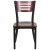Flash Furniture XU-DG-6G5B-MAH-MTL-GG Hercules Black Slat Back Metal Restaurant Chair - Mahogany Wood Back & Seat addl-5