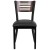 Flash Furniture XU-DG-6G5B-WAL-BLKV-GG Hercules Black Slat Back Metal Restaurant Chair - Walnut Wood Back, Black Vinyl Seat addl-7