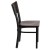 Flash Furniture XU-DG-6G5B-WAL-MTL-GG Hercules Black Slat Back Metal Restaurant Chair - Walnut Wood Back & Seat addl-4