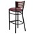 Flash Furniture XU-DG-6H1B-MAH-BAR-BURV-GG Hercules Black Slat Back Metal Restaurant Barstool - Mahogany Wood Back, Burgundy Vinyl Seat addl-5