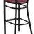 Flash Furniture XU-DG-6H1B-MAH-BAR-BURV-GG Hercules Black Slat Back Metal Restaurant Barstool - Mahogany Wood Back, Burgundy Vinyl Seat addl-6