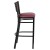 Flash Furniture XU-DG-6H1B-MAH-BAR-BURV-GG Hercules Black Slat Back Metal Restaurant Barstool - Mahogany Wood Back, Burgundy Vinyl Seat addl-8