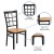 Flash Furniture XU-DG6Q3BWIN-NATW-GG Hercules Black Window Back Metal Restaurant Chair - Natural Wood Seat addl-3