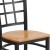 Flash Furniture XU-DG6Q3BWIN-NATW-GG Hercules Black Window Back Metal Restaurant Chair - Natural Wood Seat addl-6