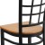 Flash Furniture XU-DG6Q3BWIN-NATW-GG Hercules Black Window Back Metal Restaurant Chair - Natural Wood Seat addl-9