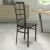 Flash Furniture XU-DG6Q3BWIN-WALW-GG Hercules Black Window Back Metal Restaurant Chair - Walnut Wood Seat addl-1