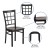 Flash Furniture XU-DG6Q3BWIN-WALW-GG Hercules Black Window Back Metal Restaurant Chair - Walnut Wood Seat addl-3