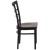 Flash Furniture XU-DG6Q3BWIN-WALW-GG Hercules Black Window Back Metal Restaurant Chair - Walnut Wood Seat addl-7