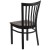 Flash Furniture XU-DG6Q4BSCH-WALW-GG Hercules Black School House Back Metal Restaurant Chair - Walnut Wood Seat addl-5