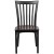 Flash Furniture XU-DG6Q4BSCH-WALW-GG Hercules Black School House Back Metal Restaurant Chair - Walnut Wood Seat addl-8