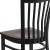 Flash Furniture XU-DG6Q4BSCH-WALW-GG Hercules Black School House Back Metal Restaurant Chair - Walnut Wood Seat addl-9