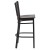 Flash Furniture XU-DG-6R6B-VRT-BAR-WALW-GG Hercules Black Vertical Back Metal Restaurant Barstool - Walnut Wood Seat addl-4