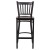 Flash Furniture XU-DG-6R6B-VRT-BAR-WALW-GG Hercules Black Vertical Back Metal Restaurant Barstool - Walnut Wood Seat addl-5