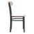 Flash Furniture XU-DG6V5B-NAT-GG Commercial Dining Chair with Natural Wood Boomerang Back, Wood Seat, Black Steel Frame addl-8