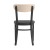 Flash Furniture XU-DG6V5BV-NAT-GG Commercial Dining Chair with Natural Wood Boomerang Back - Black Vinyl Seat, Black Steel Frame addl-7