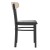 Flash Furniture XU-DG6V5BV-NAT-GG Commercial Dining Chair with Natural Wood Boomerang Back - Black Vinyl Seat, Black Steel Frame addl-8