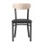 Flash Furniture XU-DG6V5BV-NAT-GG Commercial Dining Chair with Natural Wood Boomerang Back - Black Vinyl Seat, Black Steel Frame addl-9