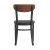 Flash Furniture XU-DG6V5BV-WAL-GG Commercial Dining Chair with Walnut Wood Boomerang Back - Black Vinyl Seat, Black Steel Frame addl-7