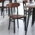 Flash Furniture XU-DG6V5B-WAL-GG Commercial Dining Chair with Walnut Wood Boomerang Back, Wood Seat, Black Steel Frame addl-1